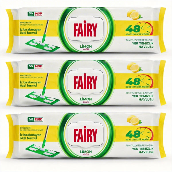 50/1 FAIRY MARAMICE ZA ČIŠĆENJE PODA LIMUN PAKET (3 komada)