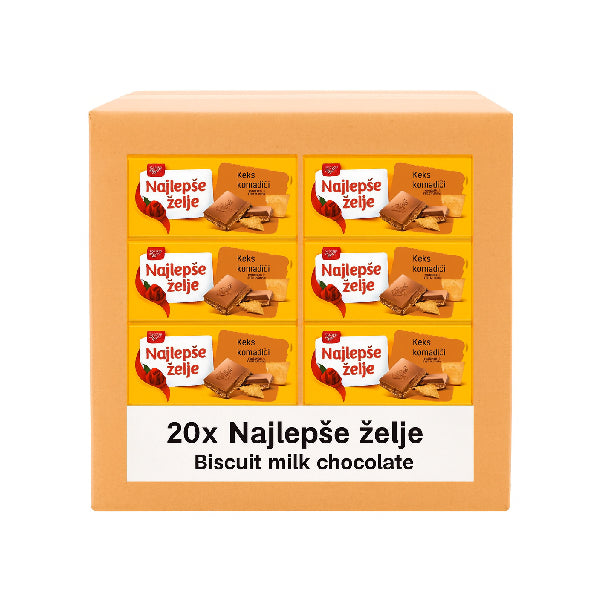 85G NAJLEPSE ZELJE KEKS Paket (20 Komada)