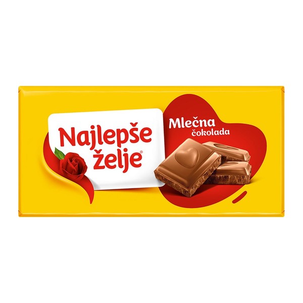 90G ČOKOLADA ŠTARK NAJLEPŠE ŽELJE MLEČNA*
