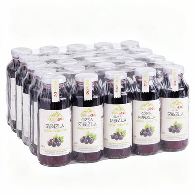 CRNA RIBIZLA 0,25L 100% HLADNO CEĐENI SOK Paket (20 Flašica)