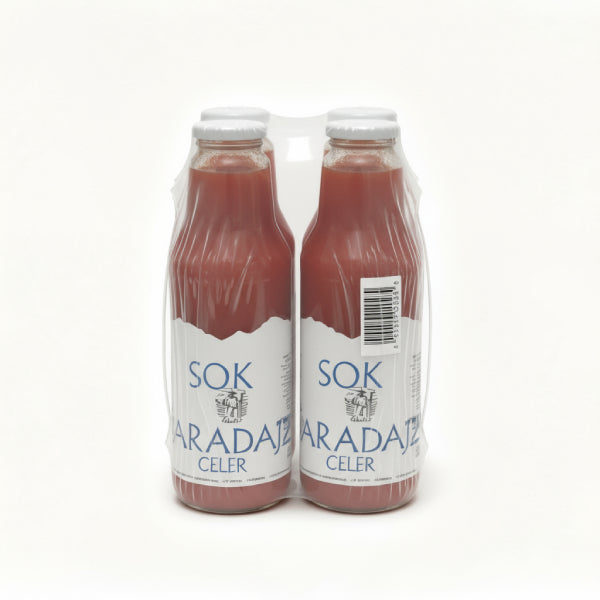 DOMAĆI SOK OD PARADAJZA CELER 750ml POLJAR PAKET (6 Komada)