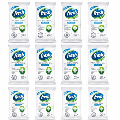 FRESH VLAZNE MARAMICE 15/1 ANTIBACTERIAL PAKET (12 komada)