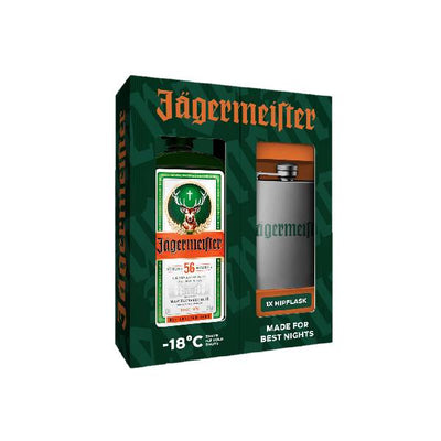 JAGERMEISTER GORKI LIKER 35% VOL 0,7 L+PLJOSKA, POKLON PAKOVANJE