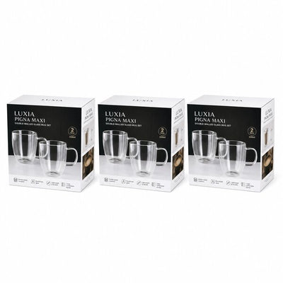 LUXIA PIGNA MAXI SET ŠOLJA SA DVOSTRUKIM ZIDOM 2x330ML PAKET (3 komada)
