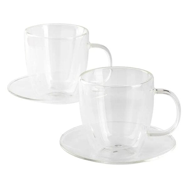LUXIA PIGNA MIDI SET ŠOLJA SA TACNAMA ZA CAPPUCCINO 2x150ML