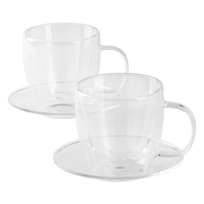 LUXIA PIGNA MINI SET ŠOLJA SA TACNAMA ZA ESPRESSO 2x100ML