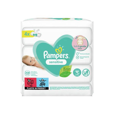 PAMPERS WIPES 4X52 SENSITIVE