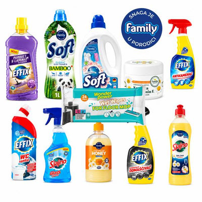 FAMILY KUĆNA HEMIJA PAKET - 11 PROIZVODA